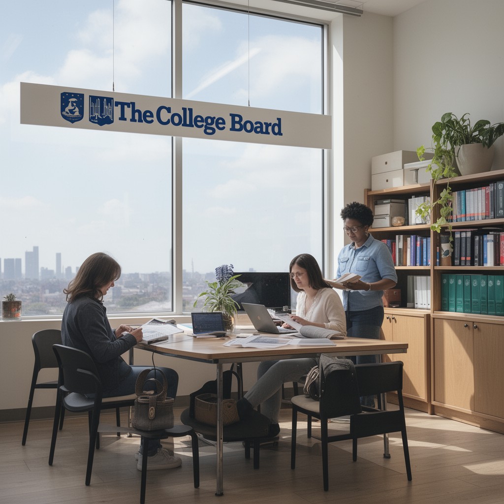 AI-generated illustration of College Board