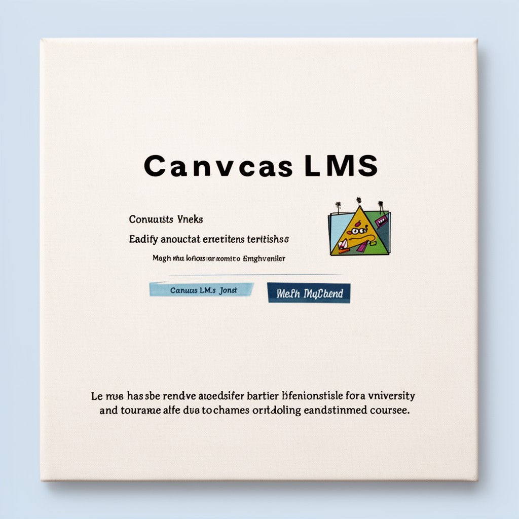 AI-generated illustration of Canvas LMS