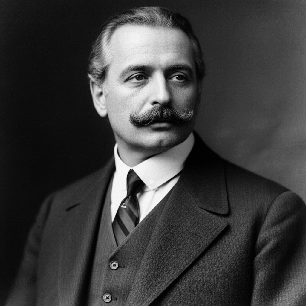AI-generated illustration of Giacomo Puccini