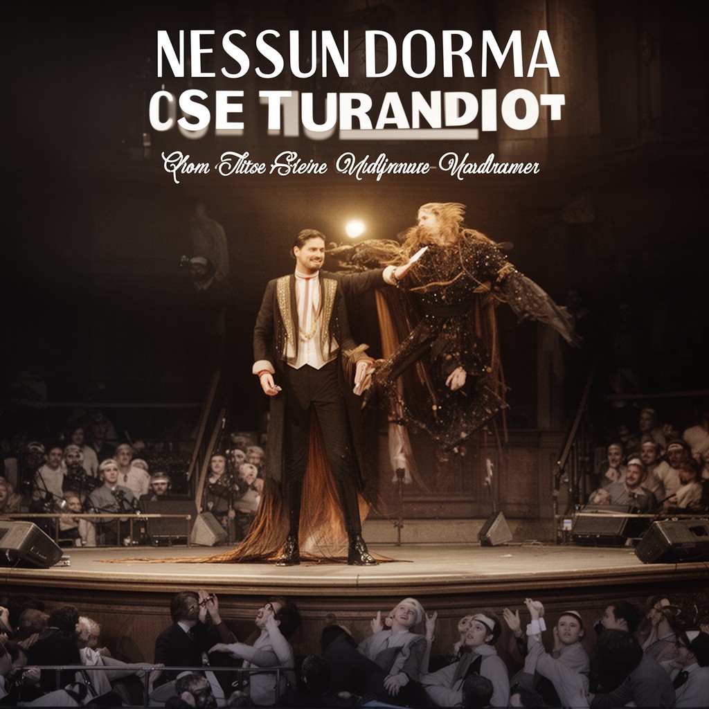 AI-generated illustration of "Nessun dorma"