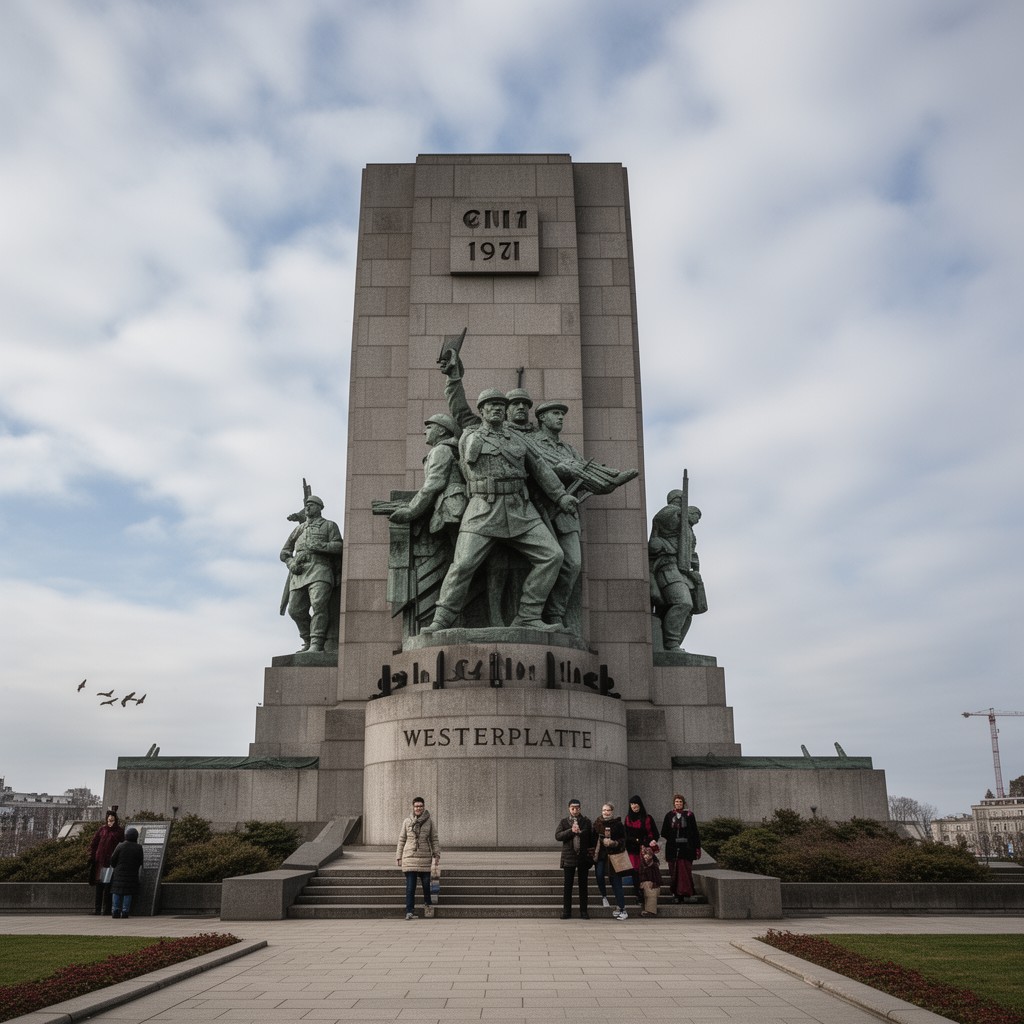 AI-generated illustration of Westerplatte Monument in Gdańsk