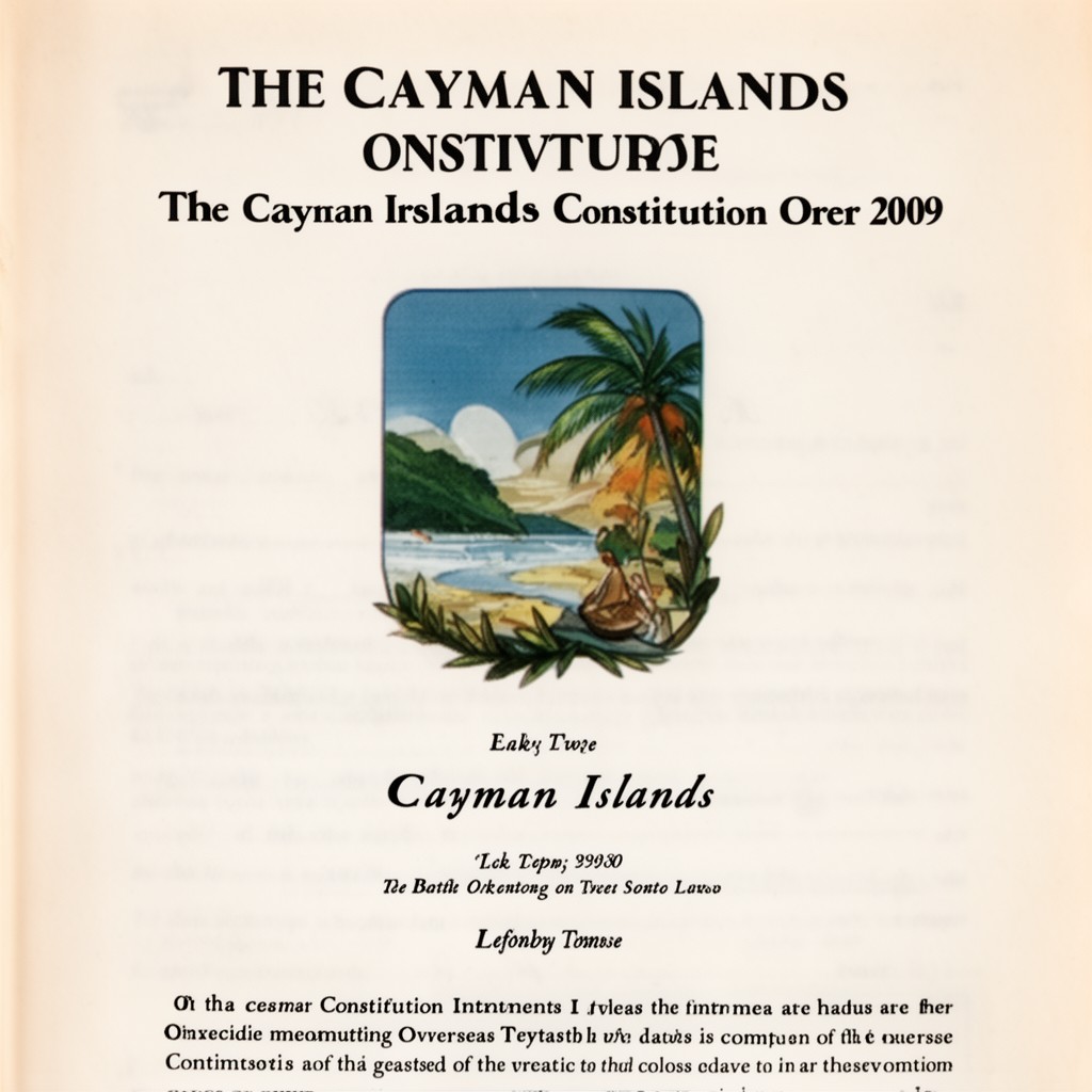 AI-generated illustration of Cayman Islands Constitution Order 2009