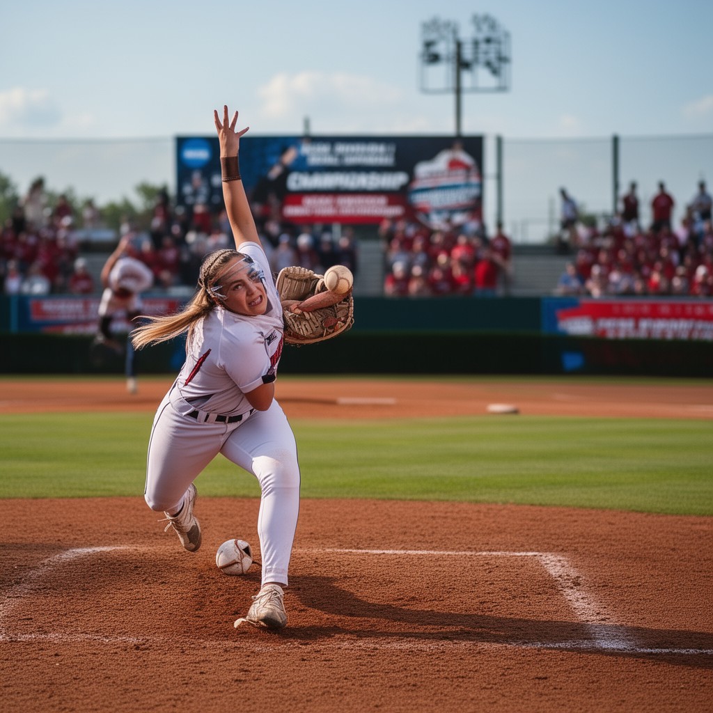 AI-generated illustration of NCAA Division I Softball Championship