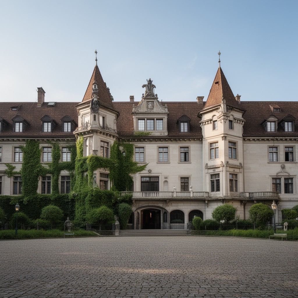 AI-generated illustration of Burghölzli psychiatric hospital