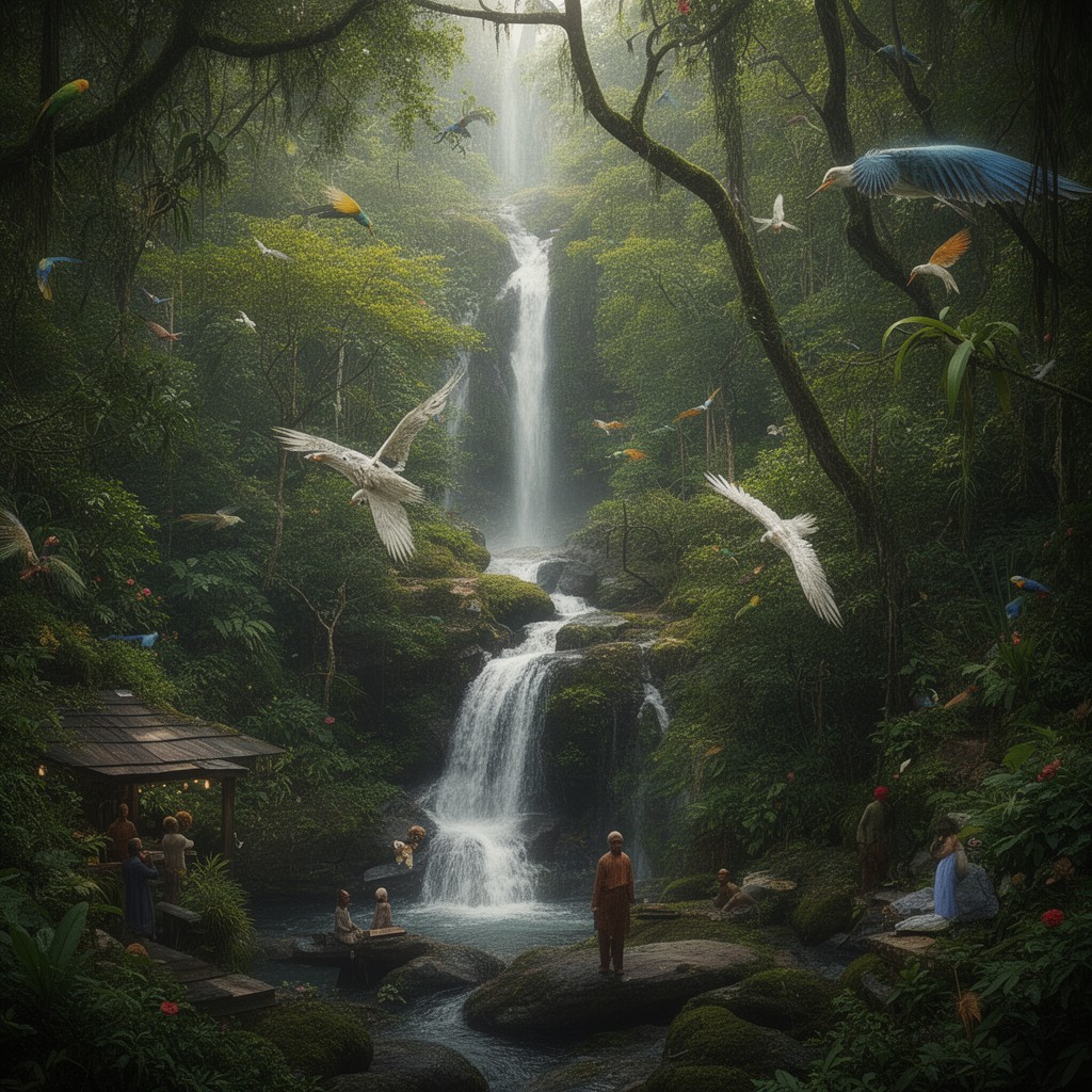 AI-generated illustration of Neotropical realm