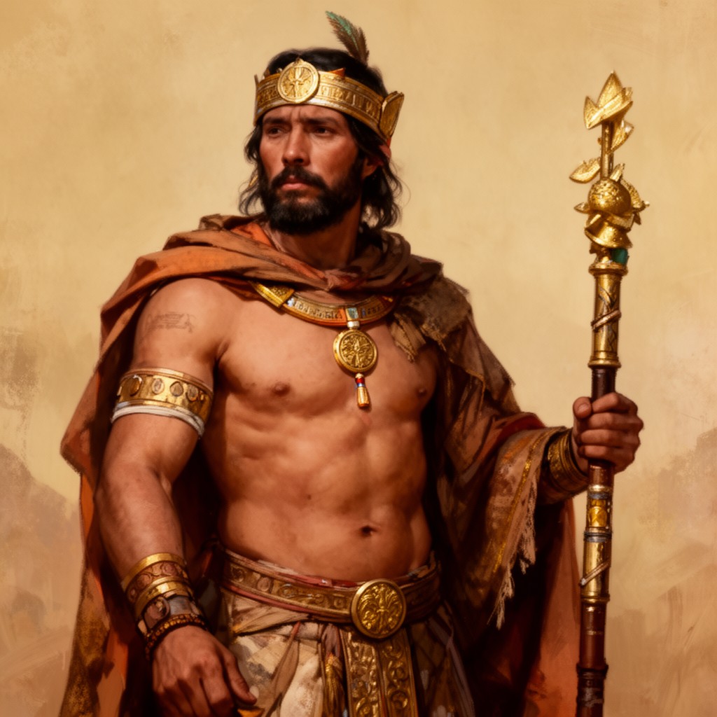 AI-generated illustration of Inca emperor Pachacuti