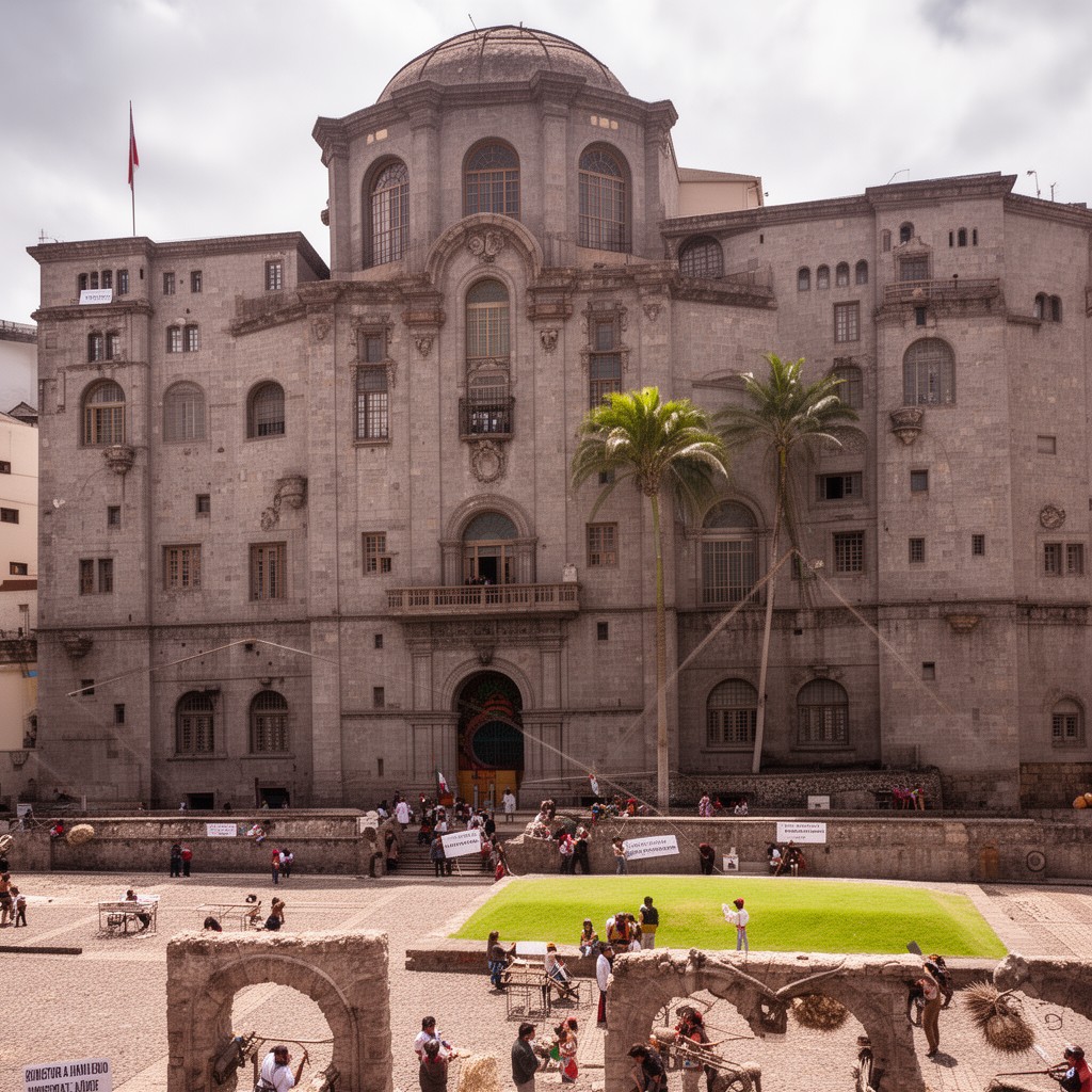 AI-generated illustration of Peruvian Ministry of Culture