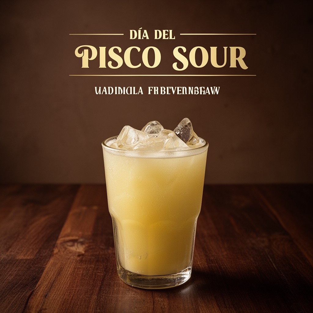 AI-generated illustration of Día del Pisco Sour