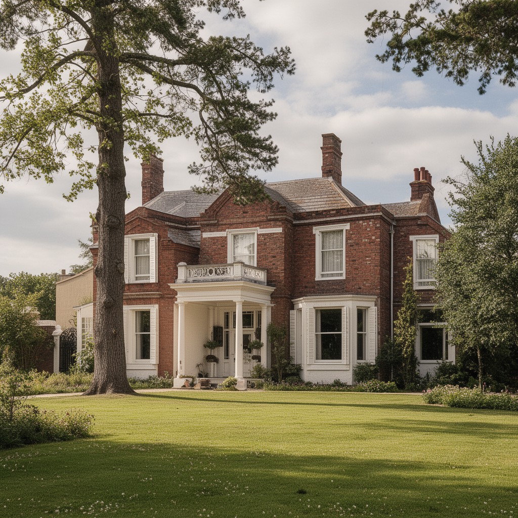 AI-generated illustration of York Cottage, Sandringham, Norfolk, England