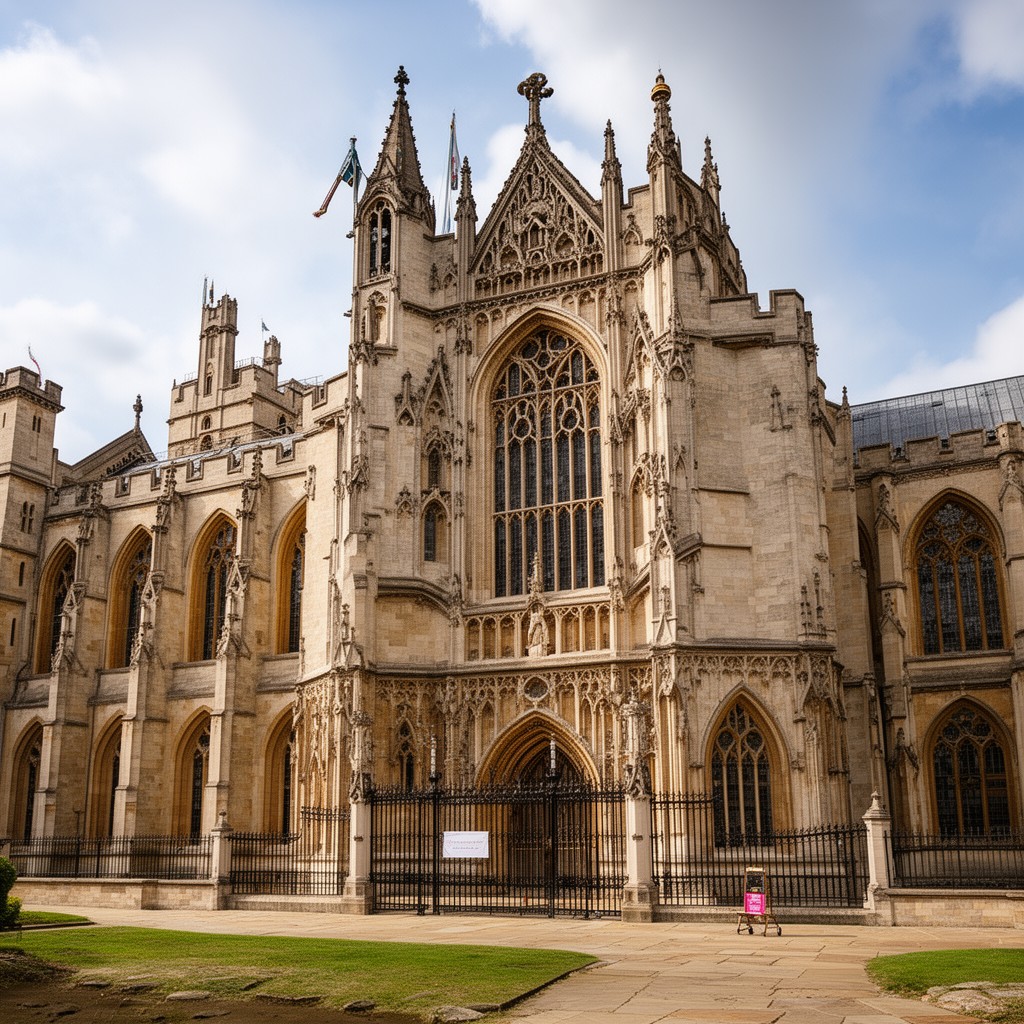 AI-generated illustration of St George's Chapel, Windsor Castle, England