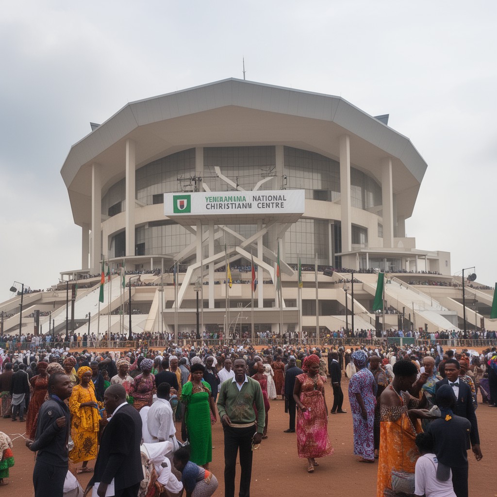 AI-generated illustration of Nigerian National Christian Centre
