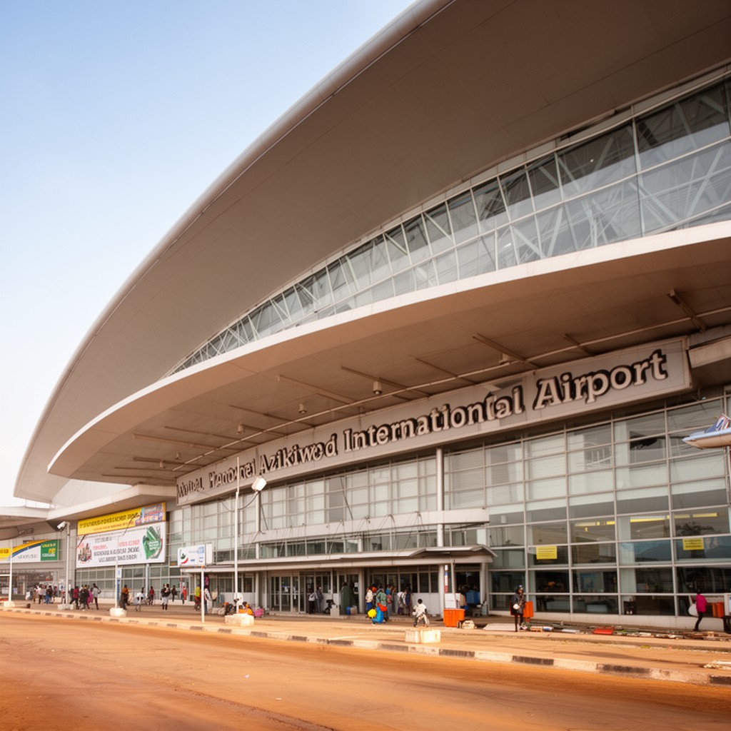 AI-generated illustration of Nnamdi Azikiwe International Airport