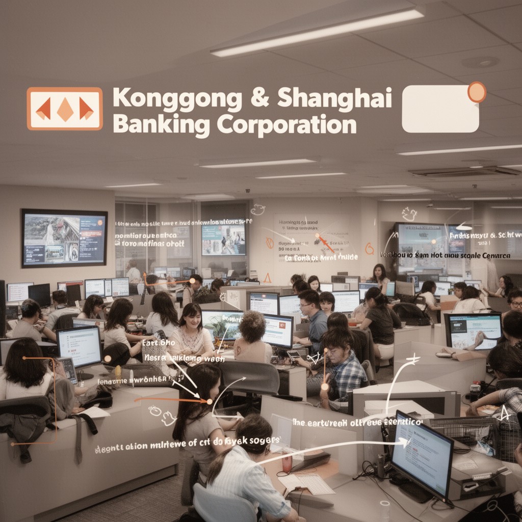 AI-generated illustration of Hongkong and Shanghai Banking Corporation