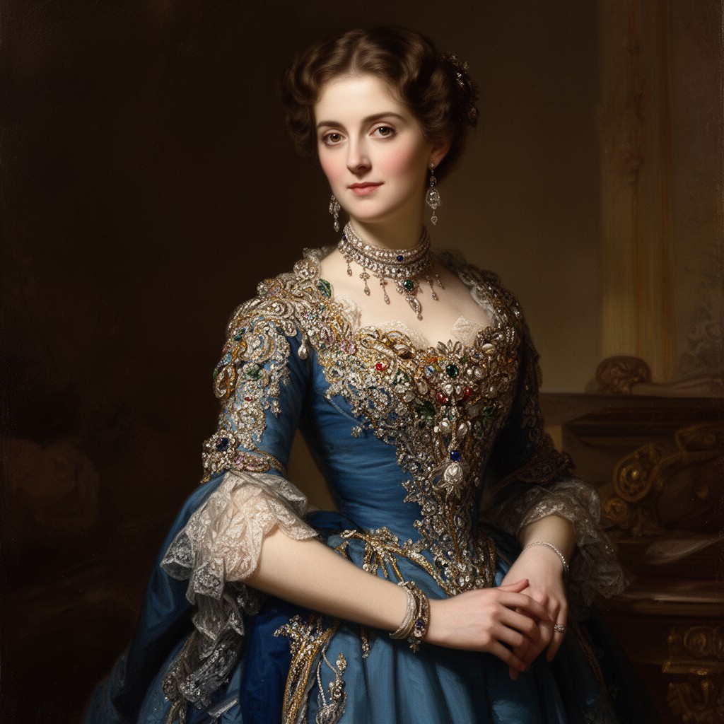 AI-generated illustration of Empress Alexandra Feodorovna