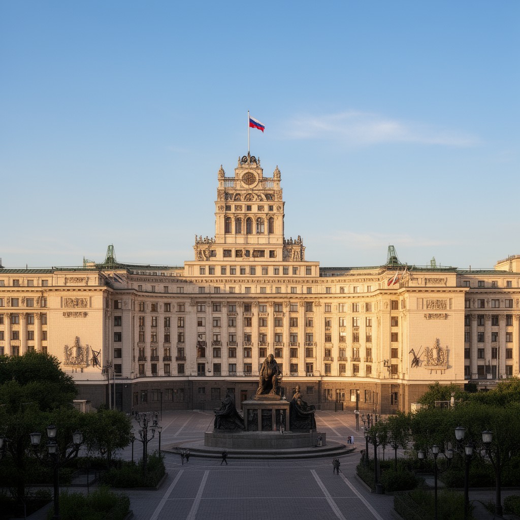 AI-generated illustration of State Duma Building