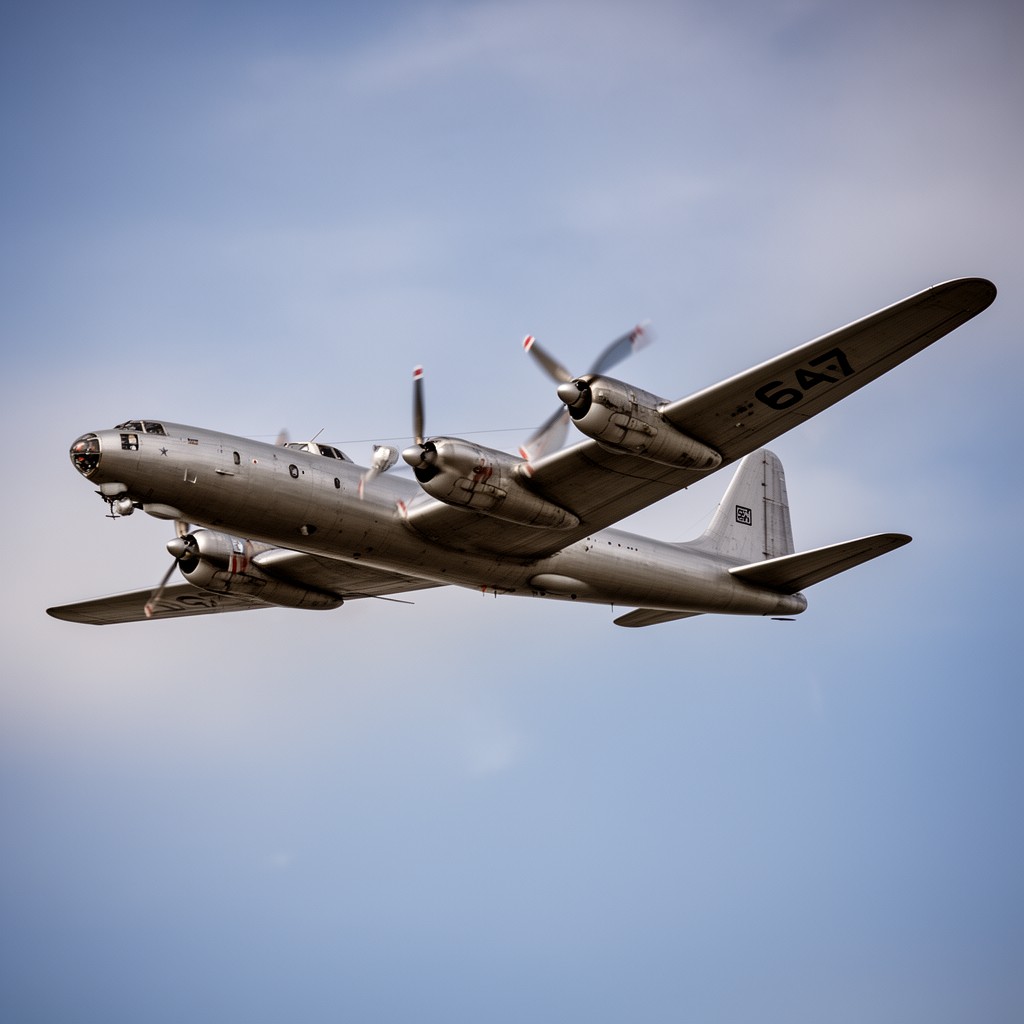 AI-generated illustration of Tupolev Tu-4 bomber