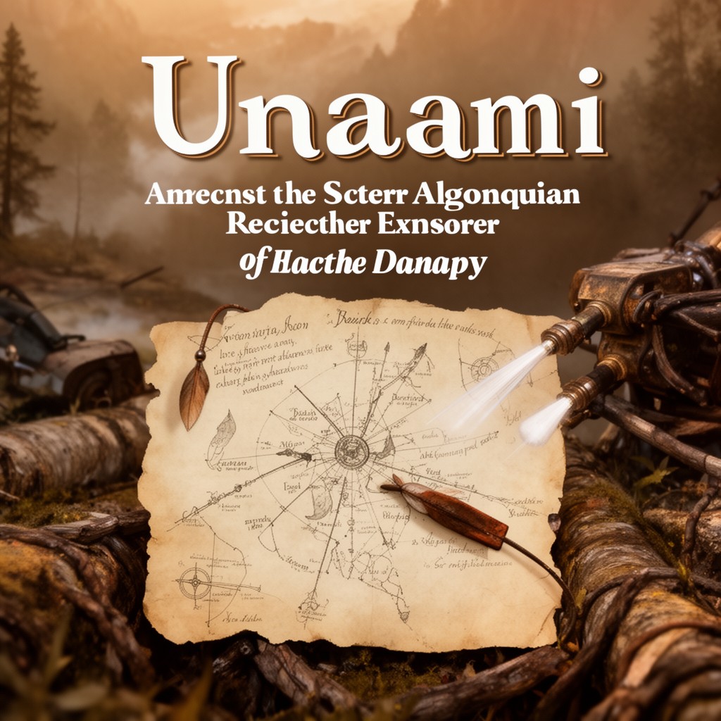 AI-generated illustration of Unami language