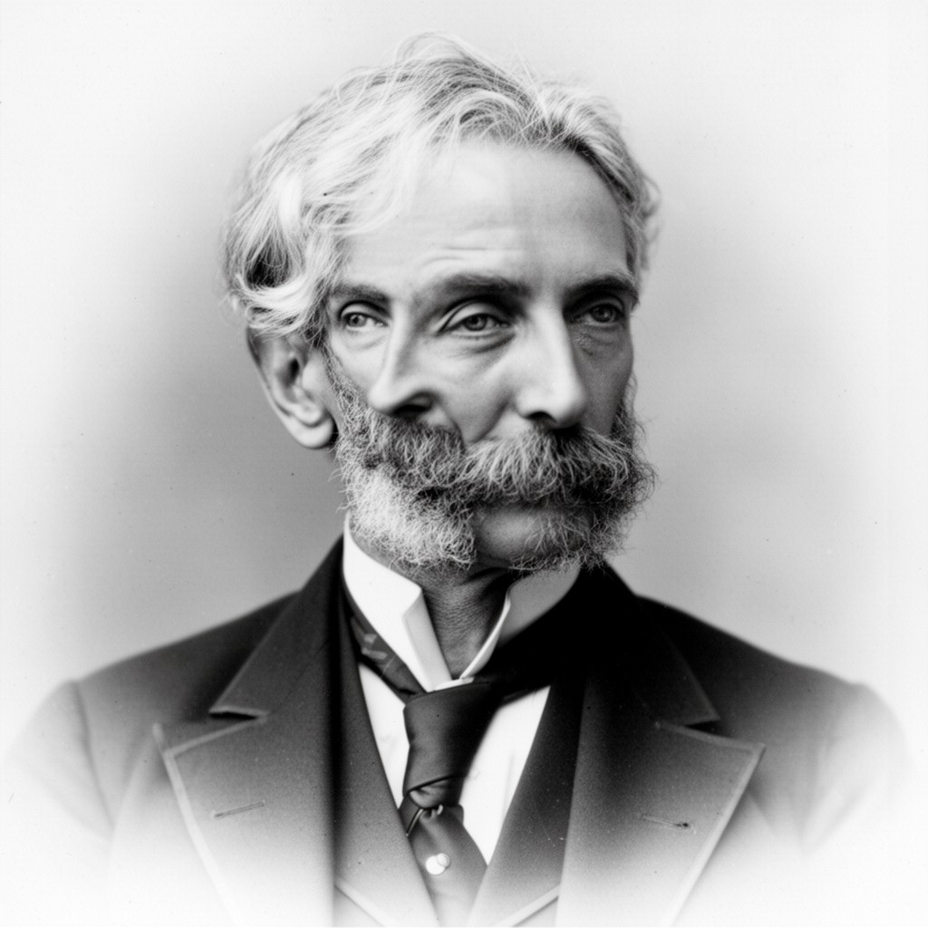 AI-generated illustration of William Kennedy Laurie Dickson