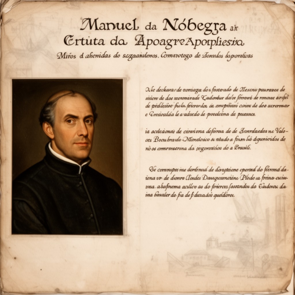 AI-generated illustration of Manuel da Nóbrega