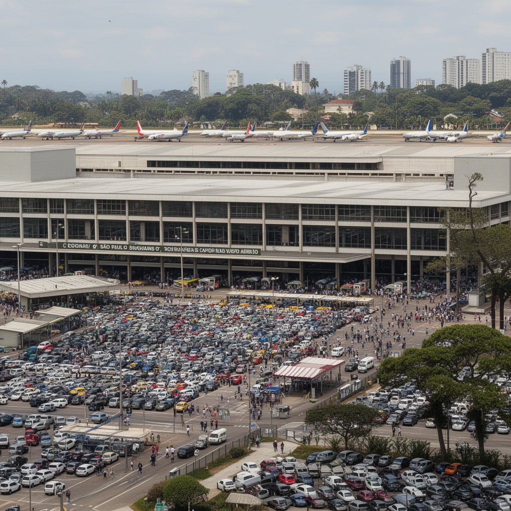 AI-generated illustration of Congonhas–São Paulo Airport