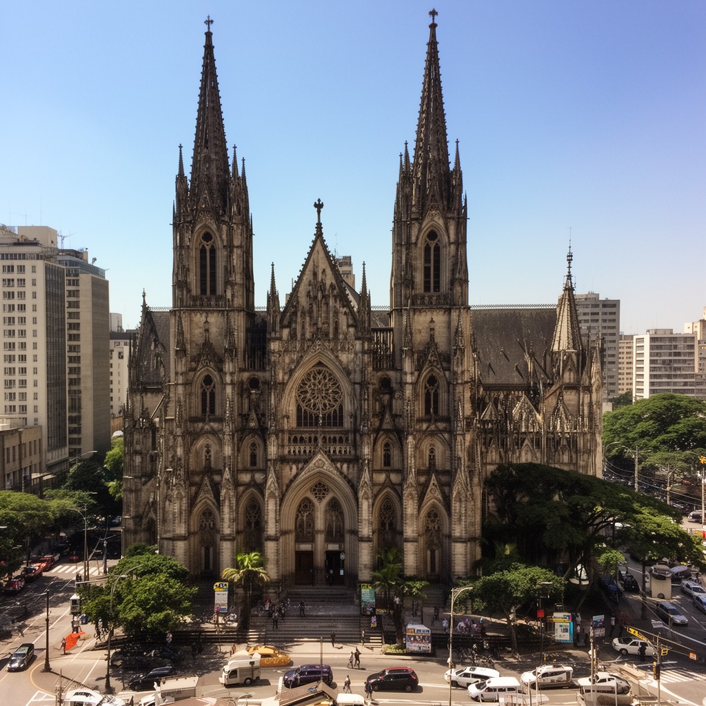AI-generated illustration of São Paulo Cathedral