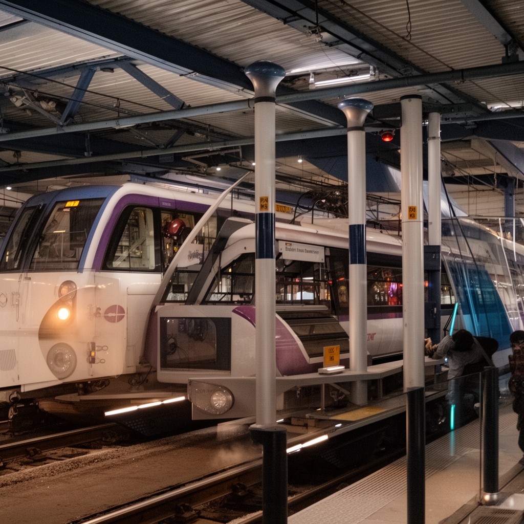 AI-generated illustration of Elizabeth line