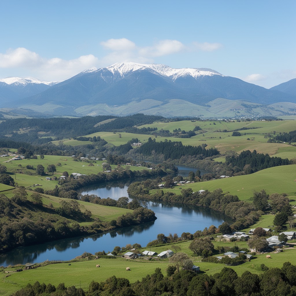 AI-generated illustration of Waikato Region