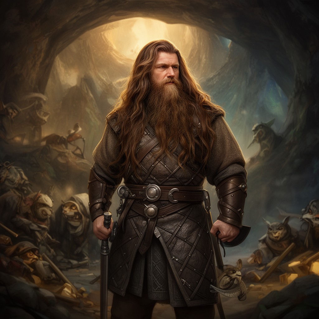 AI-generated illustration of Thorin Oakenshield