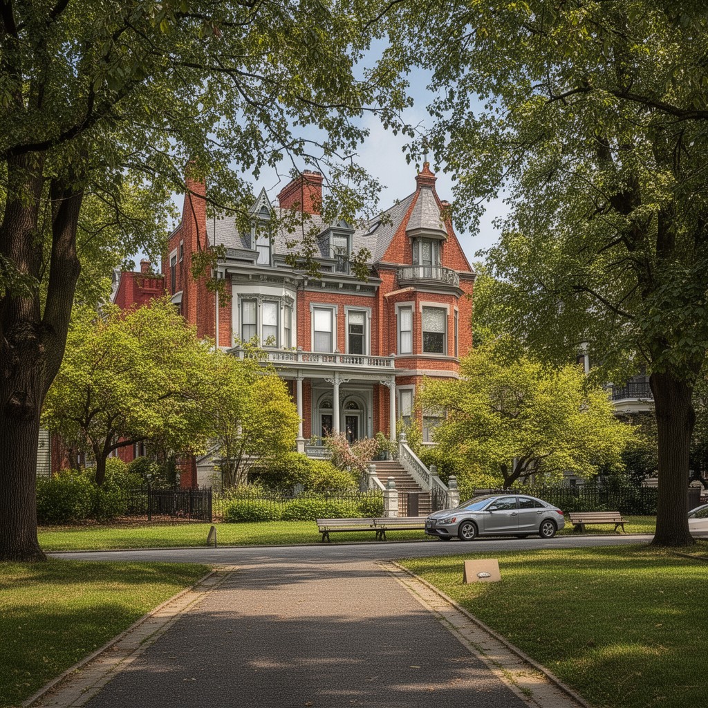 AI-generated illustration of Washington Park Historic District (Troy)