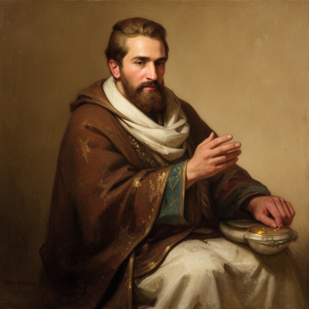 AI-generated illustration of Hamza ibn Ali ibn Ahmad