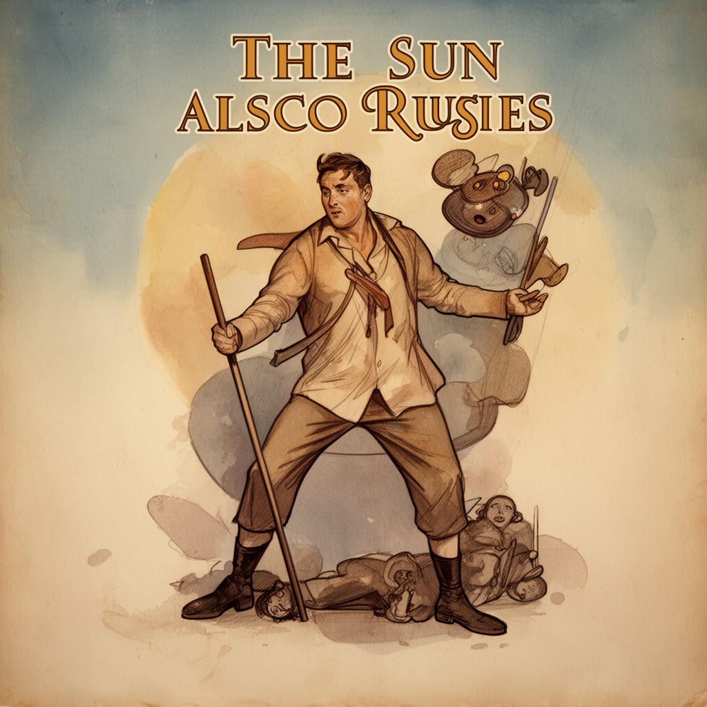 AI-generated illustration of The Sun Also Rises