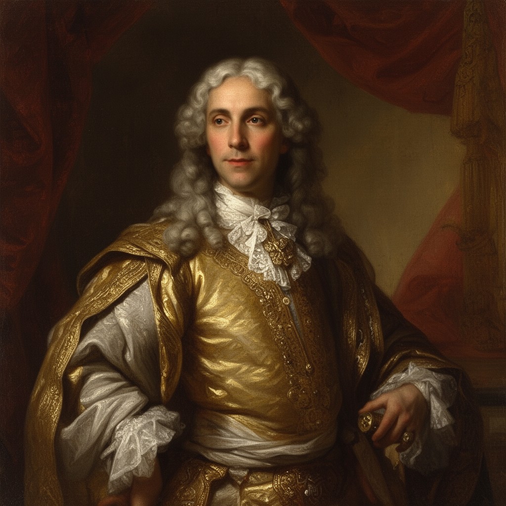 AI-generated illustration of James II of England