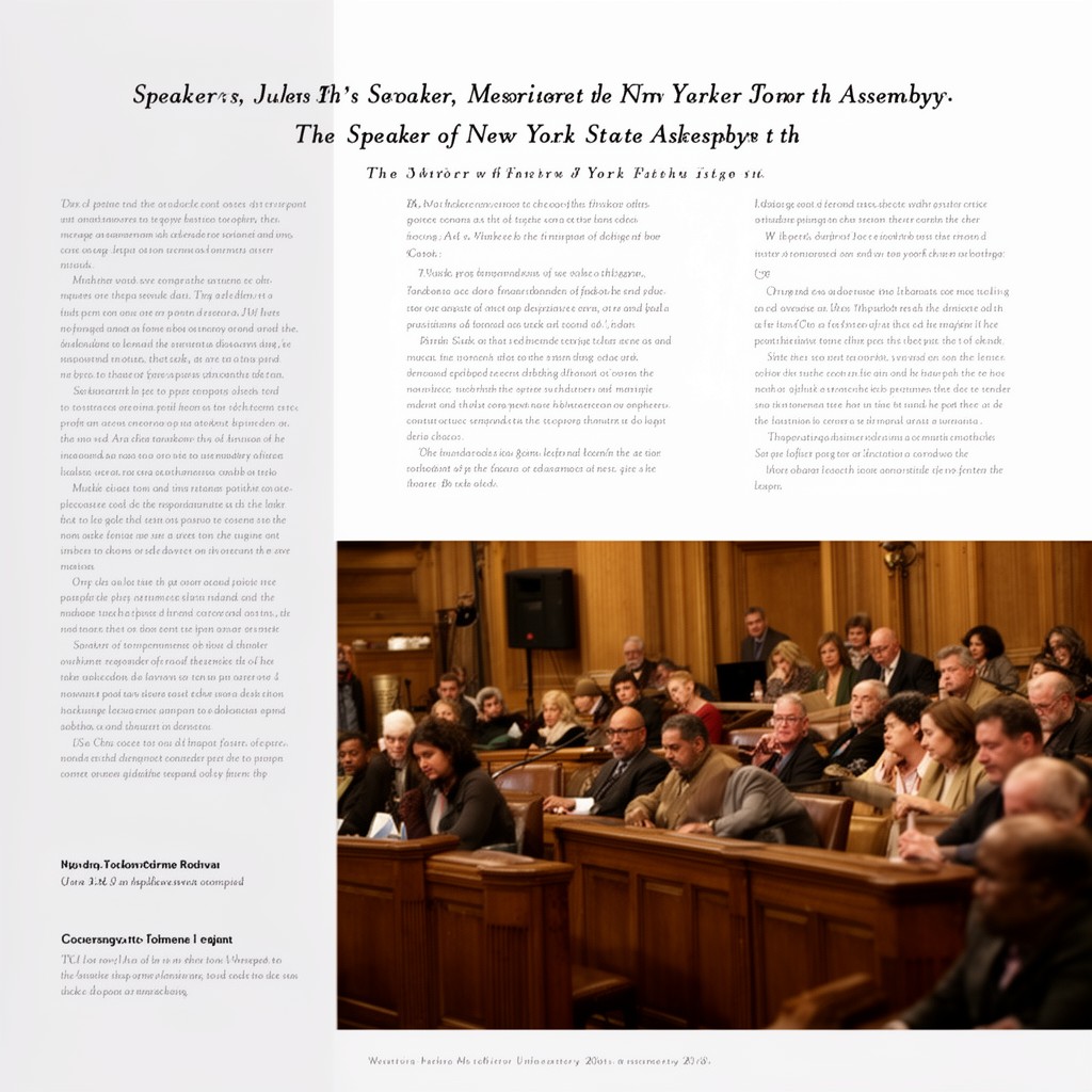 AI-generated illustration of Speaker of the New York State Assembly