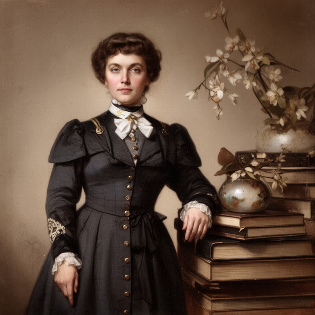 AI-generated illustration of Maria Louisa Garland