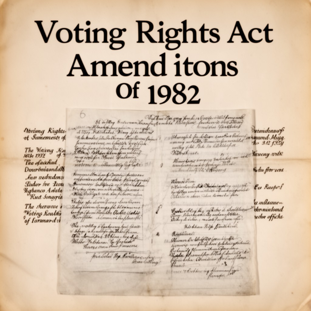 AI-generated illustration of Voting Rights Act Amendments of 1982