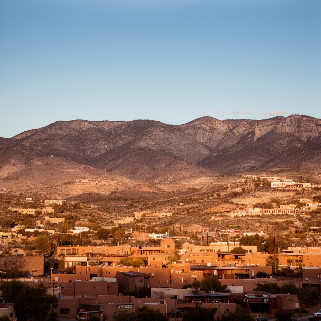 AI-generated illustration of Santa Fe County