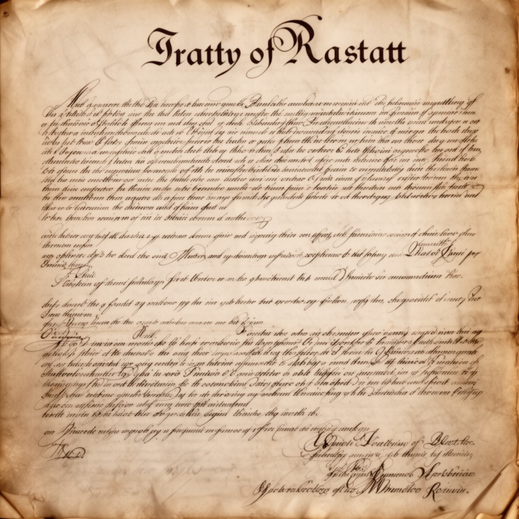 AI-generated illustration of Treaty of Rastatt