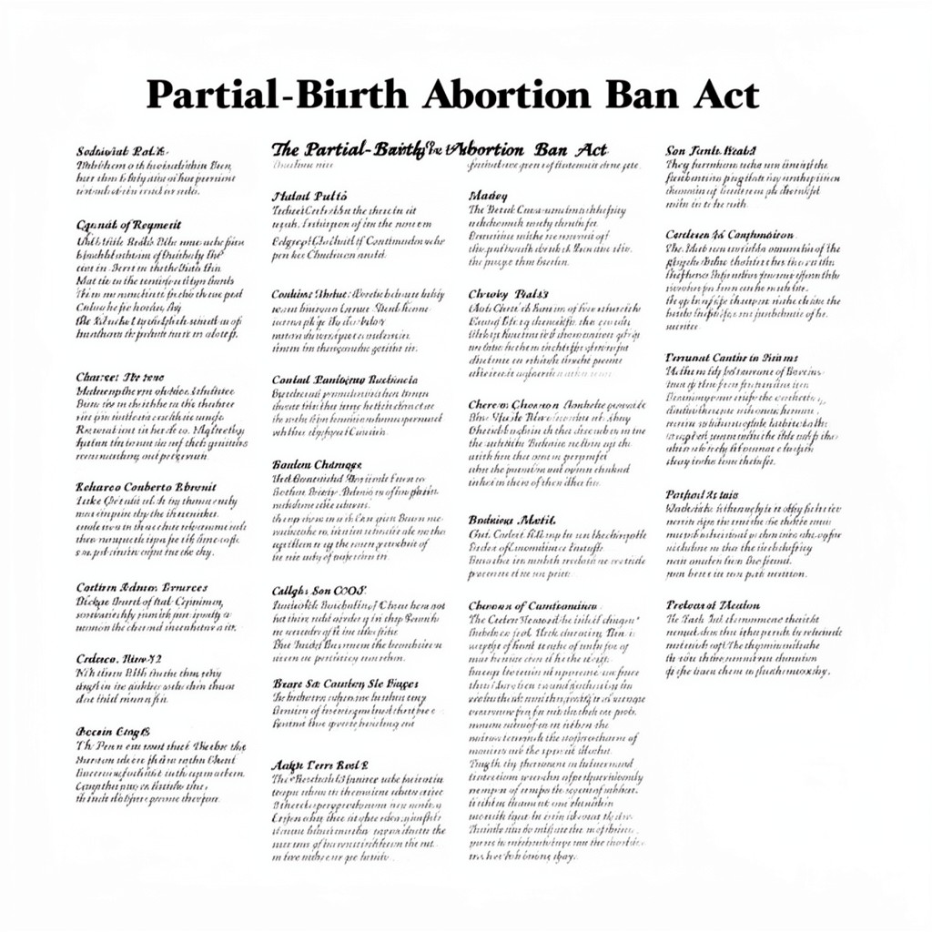 AI-generated illustration of Partial-Birth Abortion Ban Act