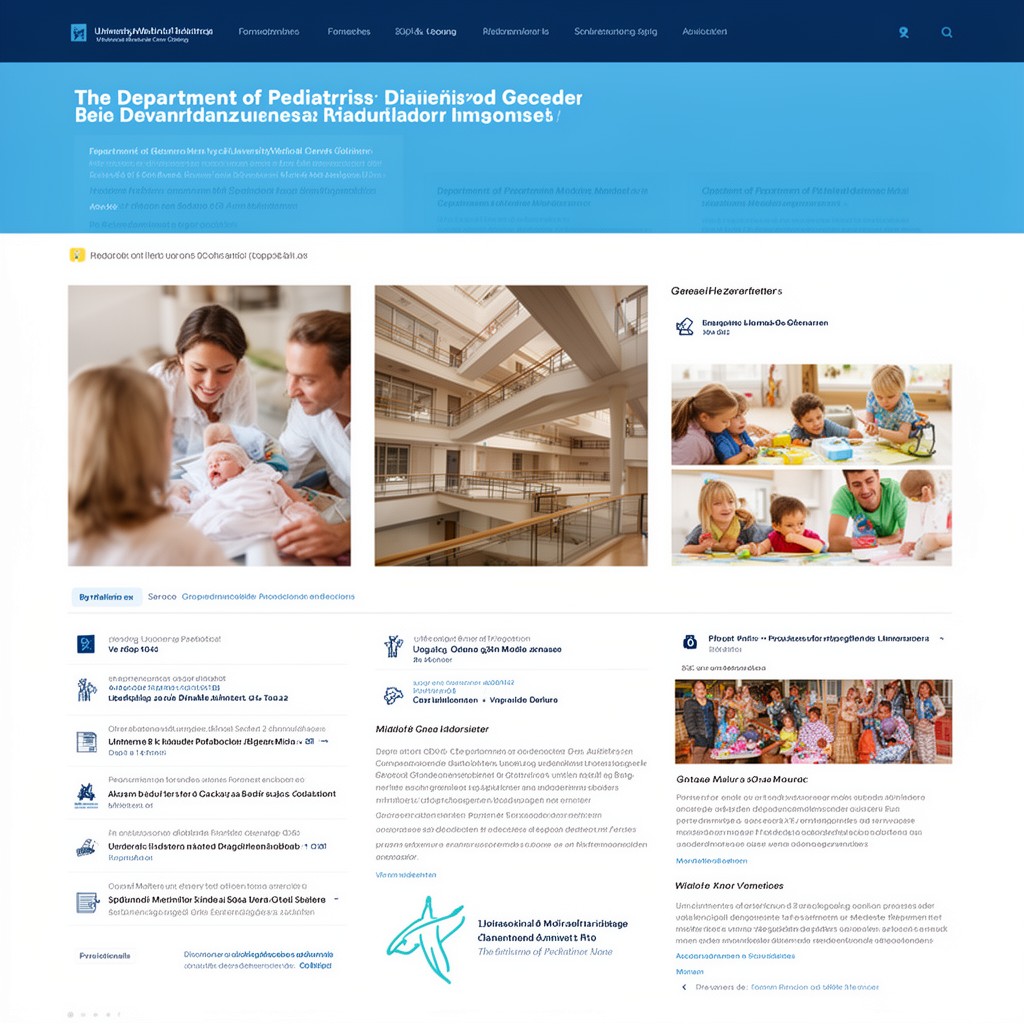 AI-generated illustration of Department of Pediatrics