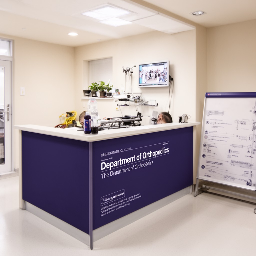 AI-generated illustration of Department of Orthopedics