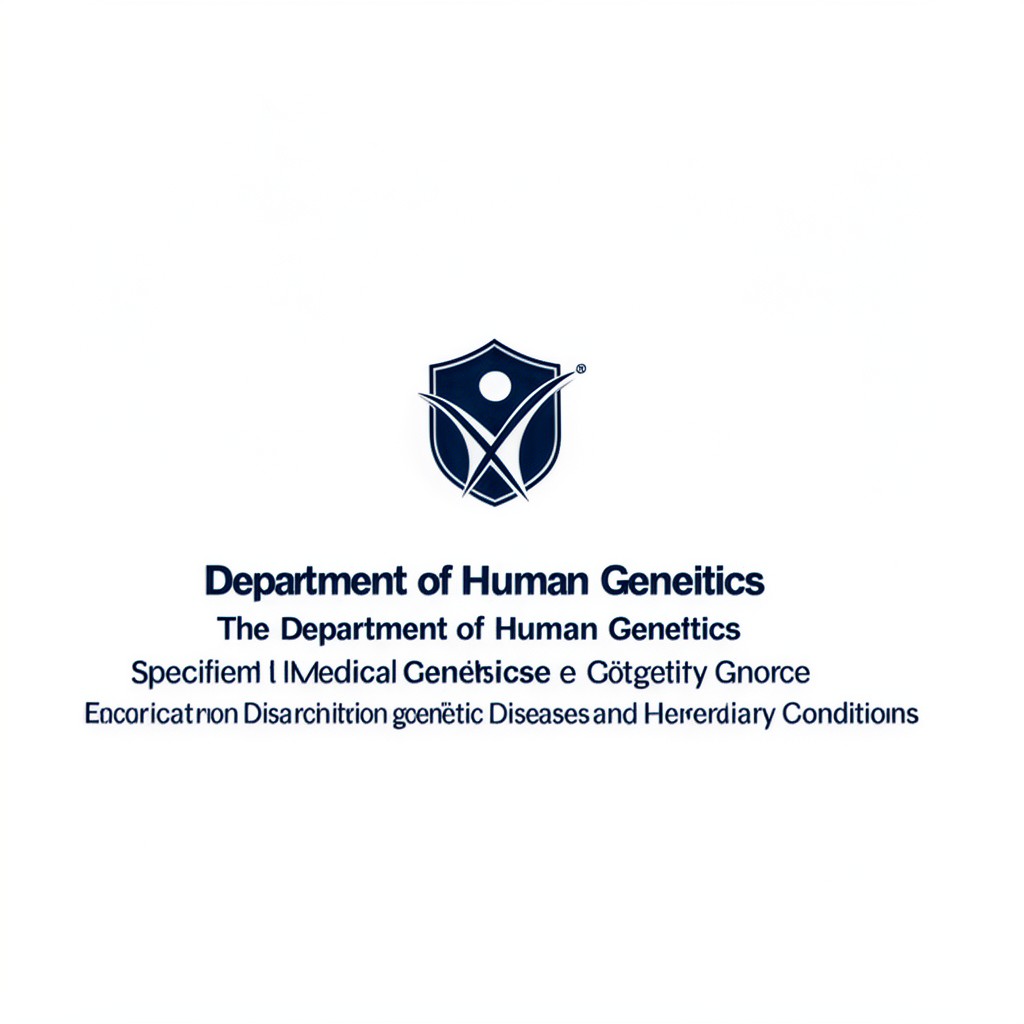 AI-generated illustration of Department of Human Genetics