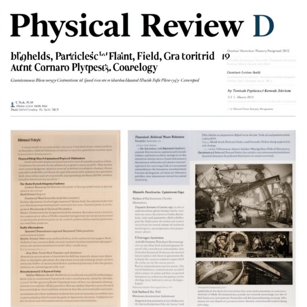 AI-generated illustration of Physical Review D