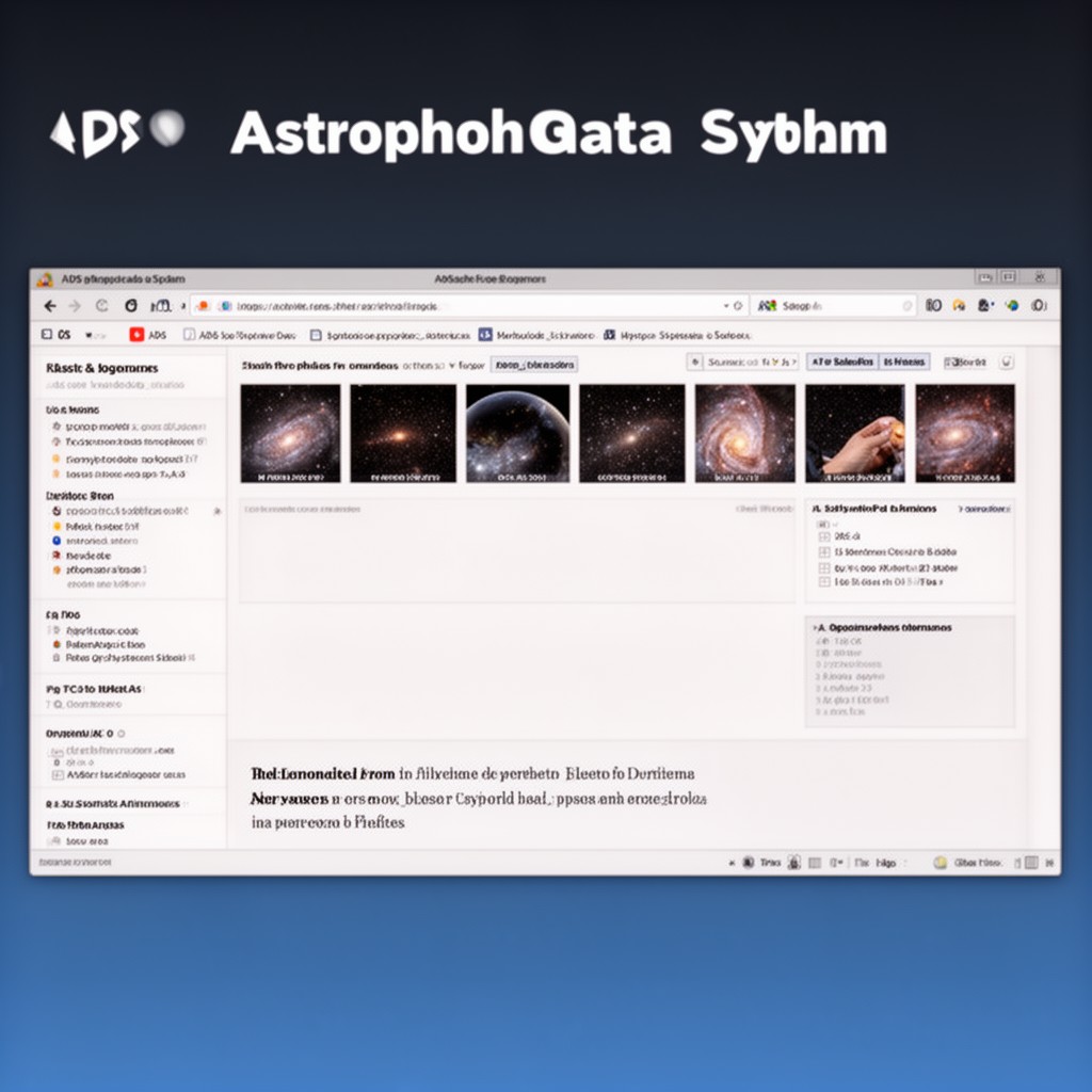 AI-generated illustration of ADS (Astrophysics Data System)