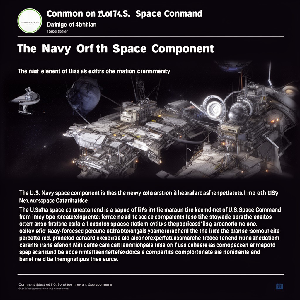 AI-generated illustration of U.S. Navy space component