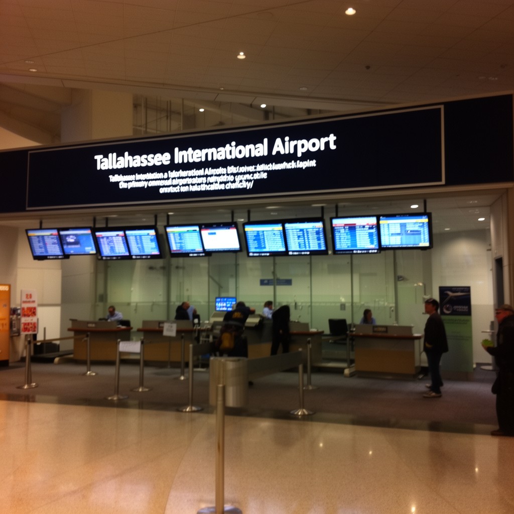AI-generated illustration of Tallahassee International Airport