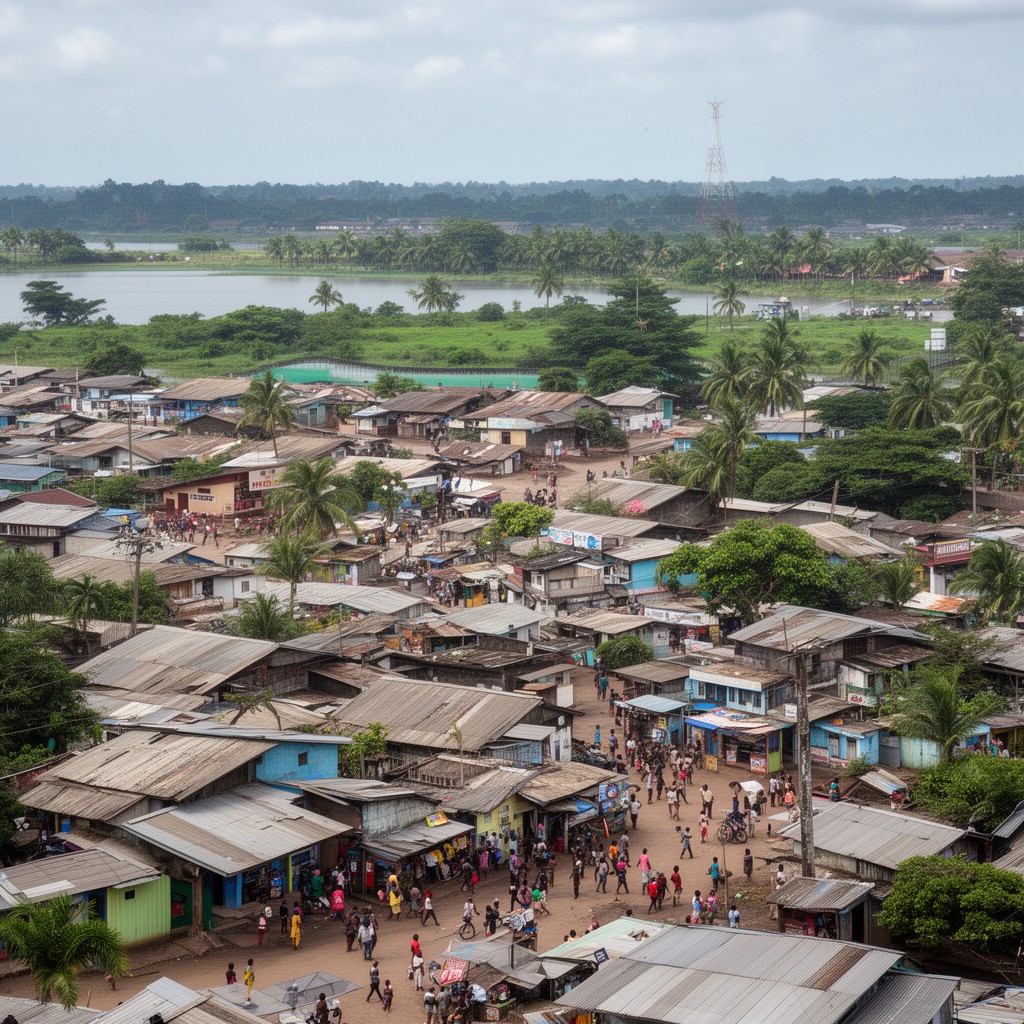 AI-generated illustration of Yenagoa