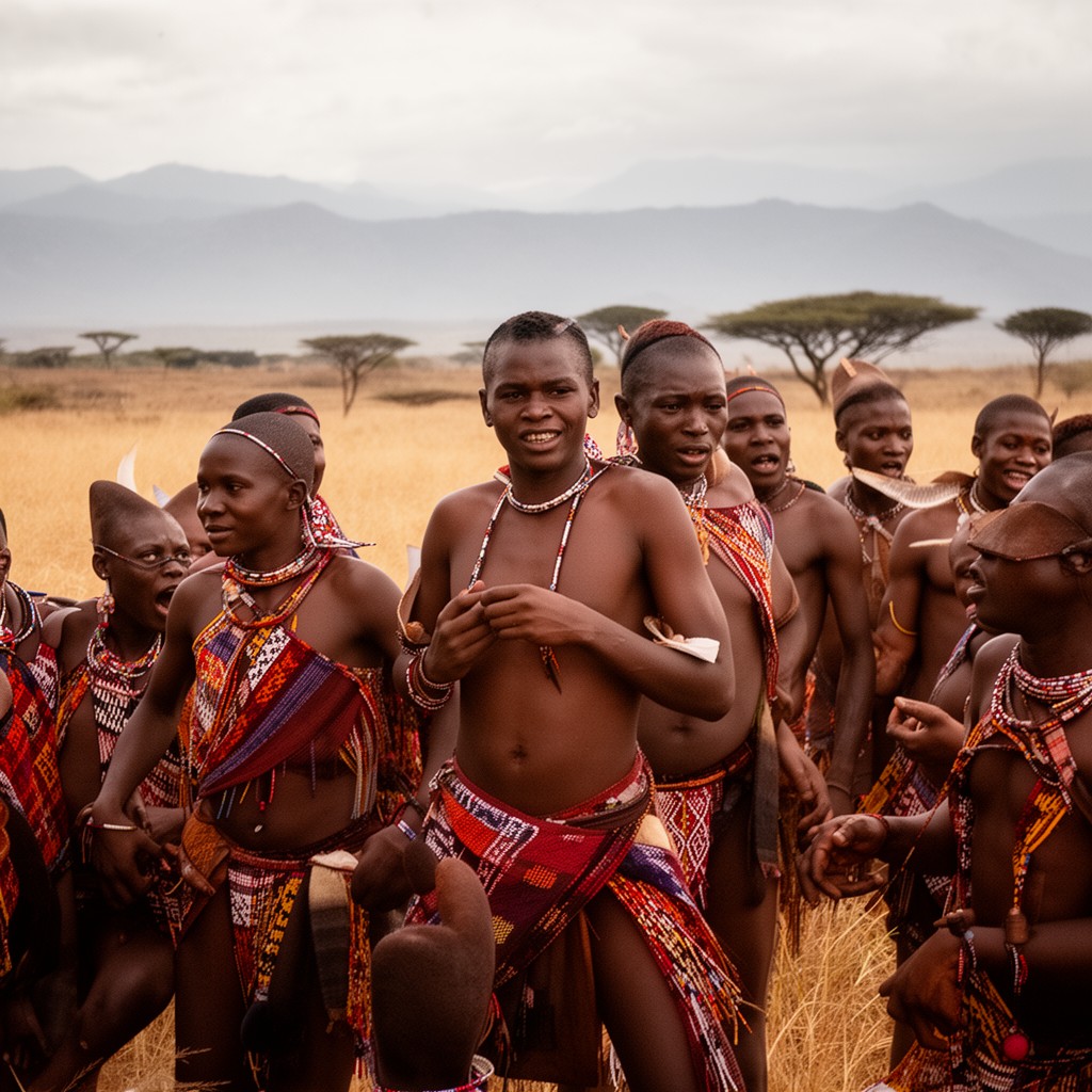 AI-generated illustration of Xhosa people