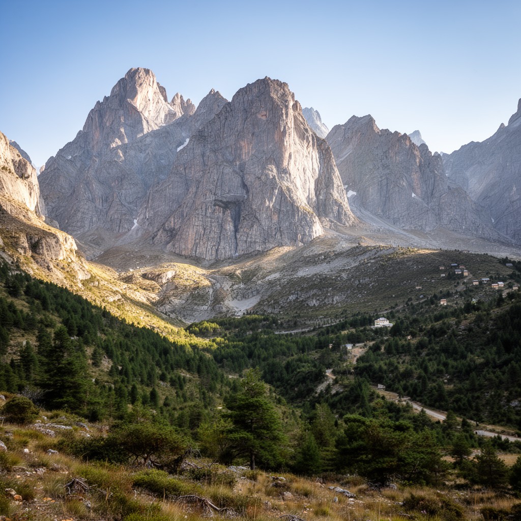 AI-generated illustration of Monte Perdido