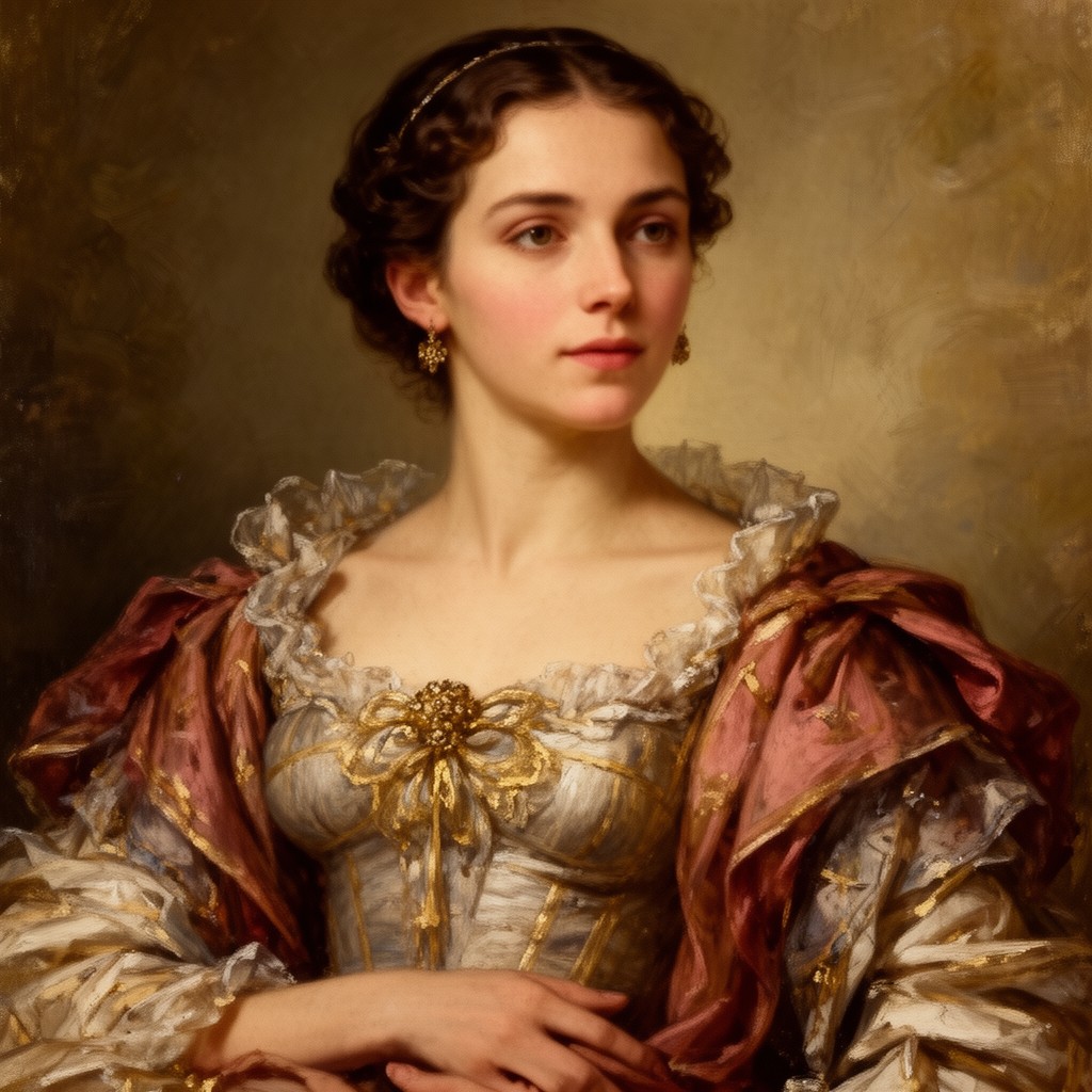 AI-generated illustration of Maria Hardouin di Gallese