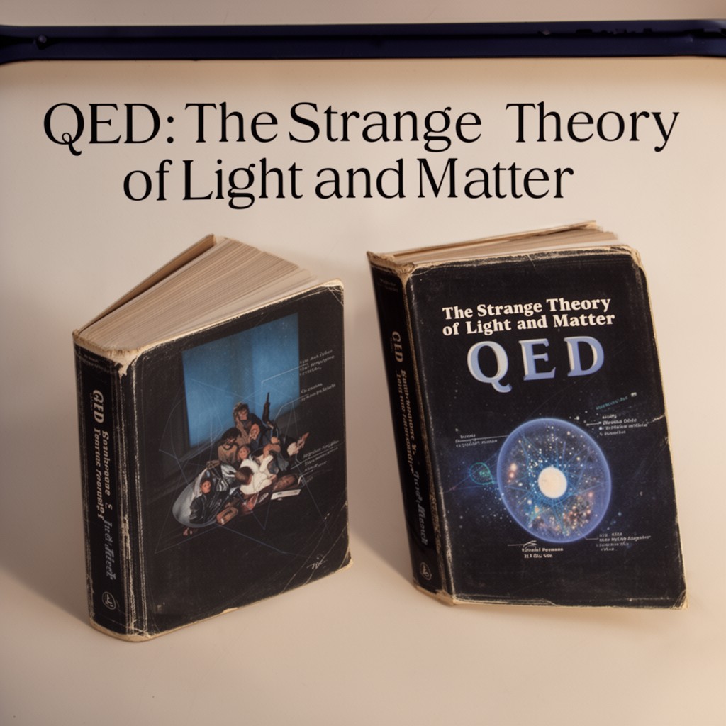 AI-generated illustration of QED: The Strange Theory of Light and Matter